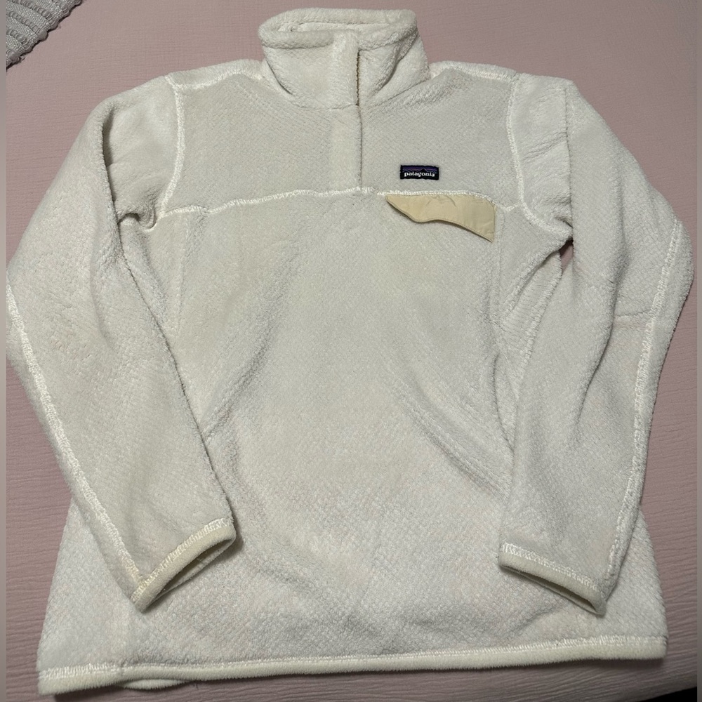 Patagonia Women's White X-Dye Re-Tool Fleece Pullover